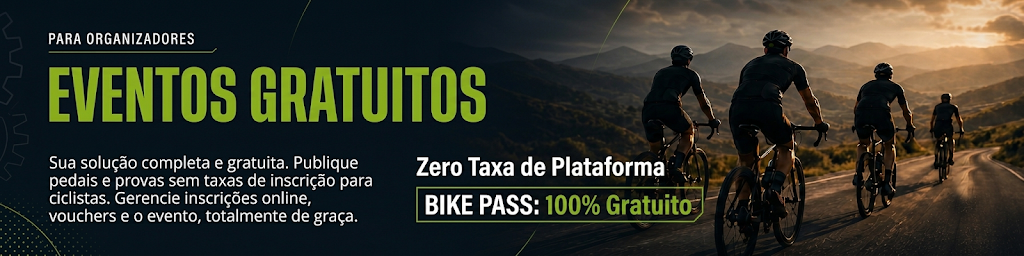 Crie eventos gratuitos no BIKE PASS